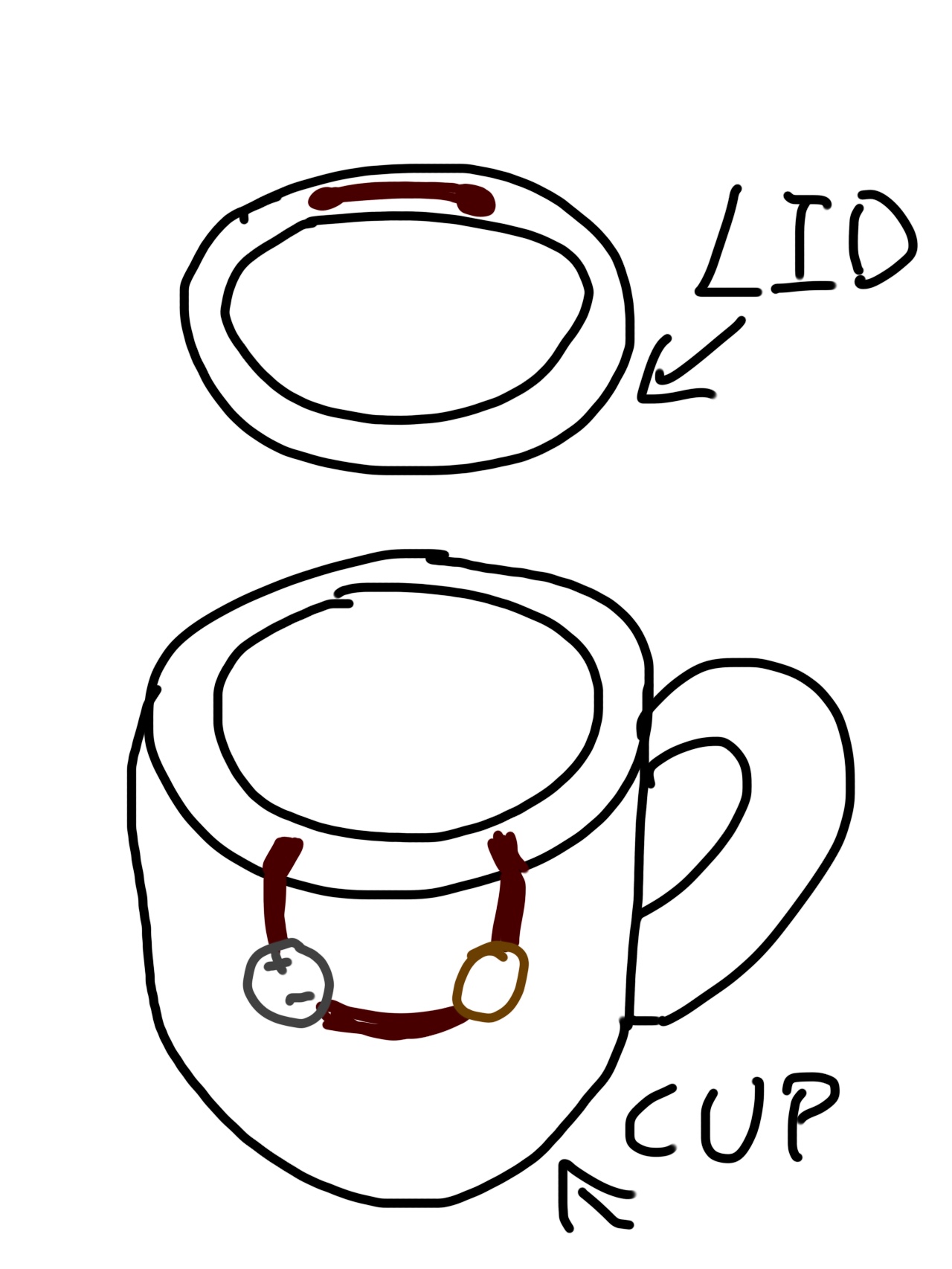 The main logic is there is a small piece of tape on the bottom of the lid, when the lid is on, the metal tape will connect the circuit
