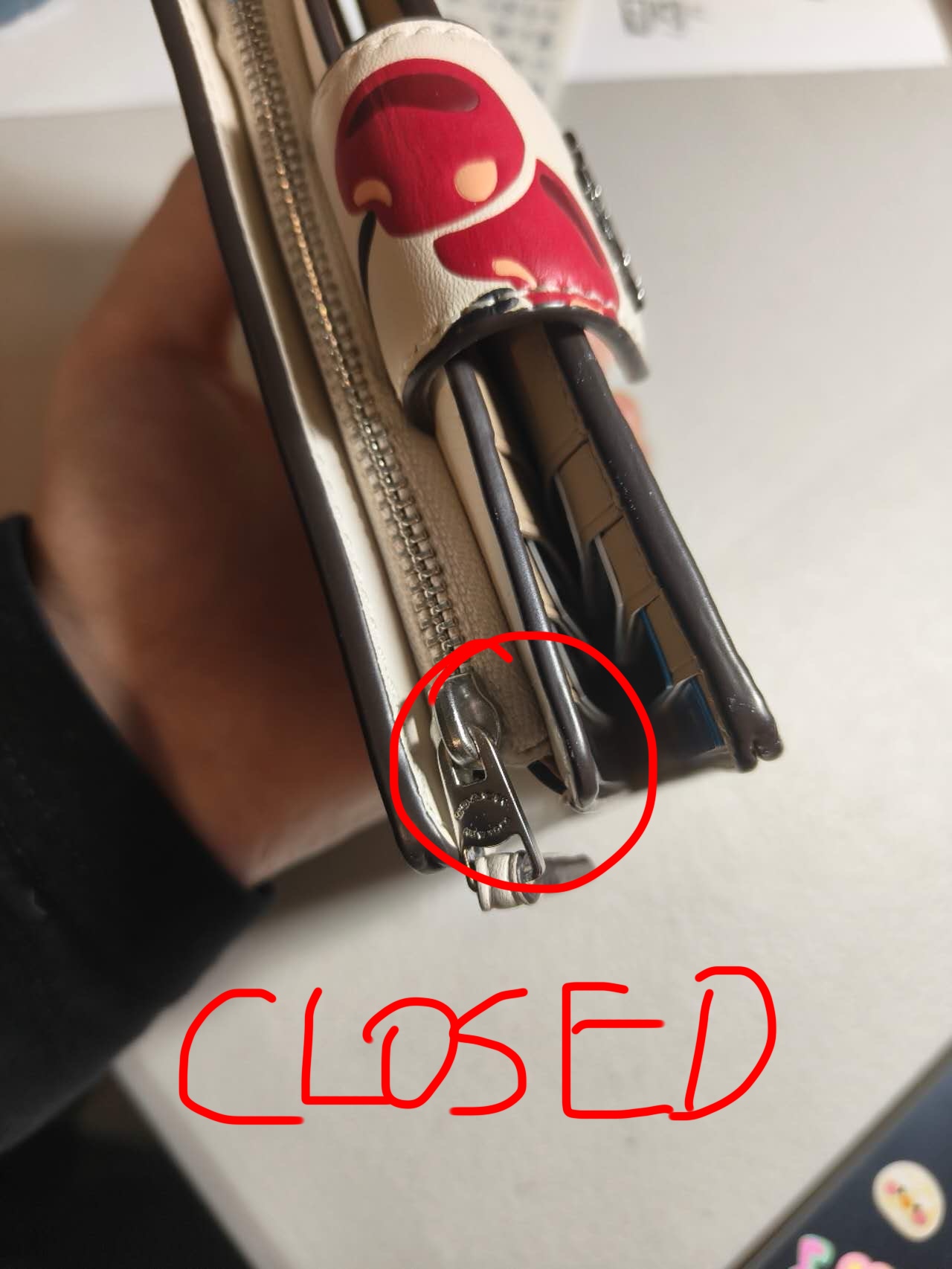 This is the wallet when it's closed