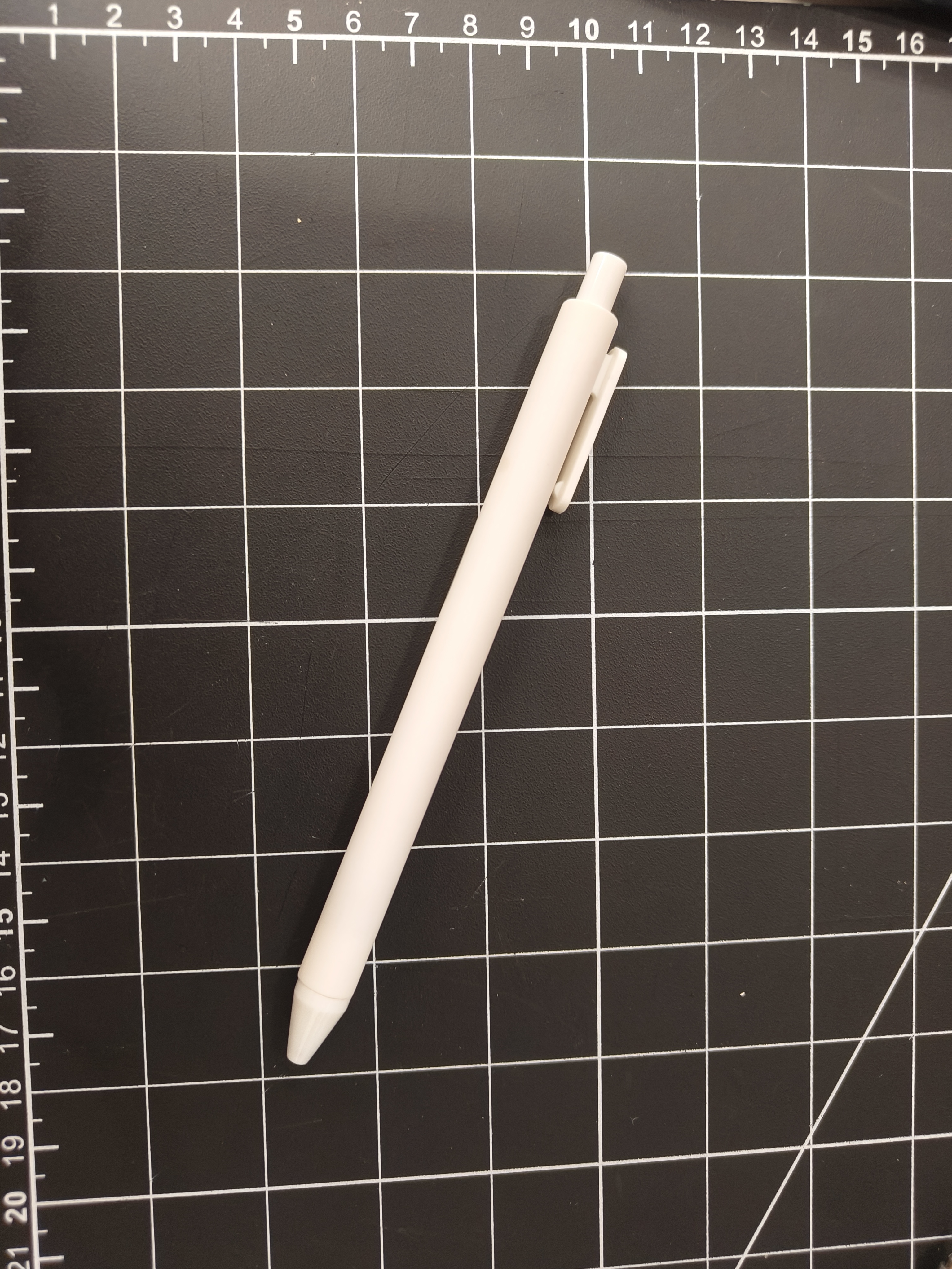 The sound of pressing the pen