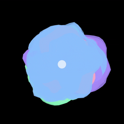 floating bacteria circles