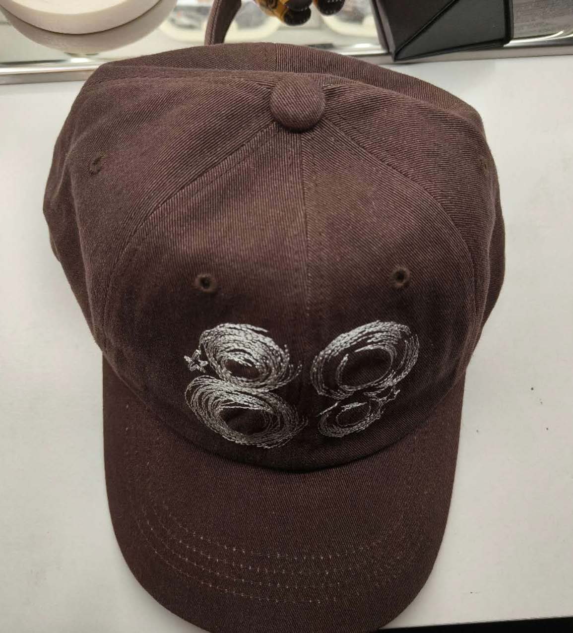 This is a high angle shot image of a hat