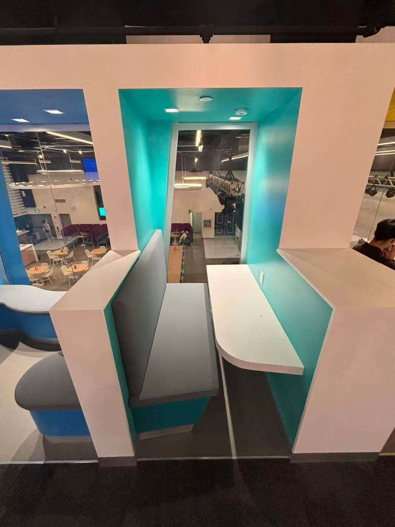 This is the photo of the interior view from the second floor of SSU building.