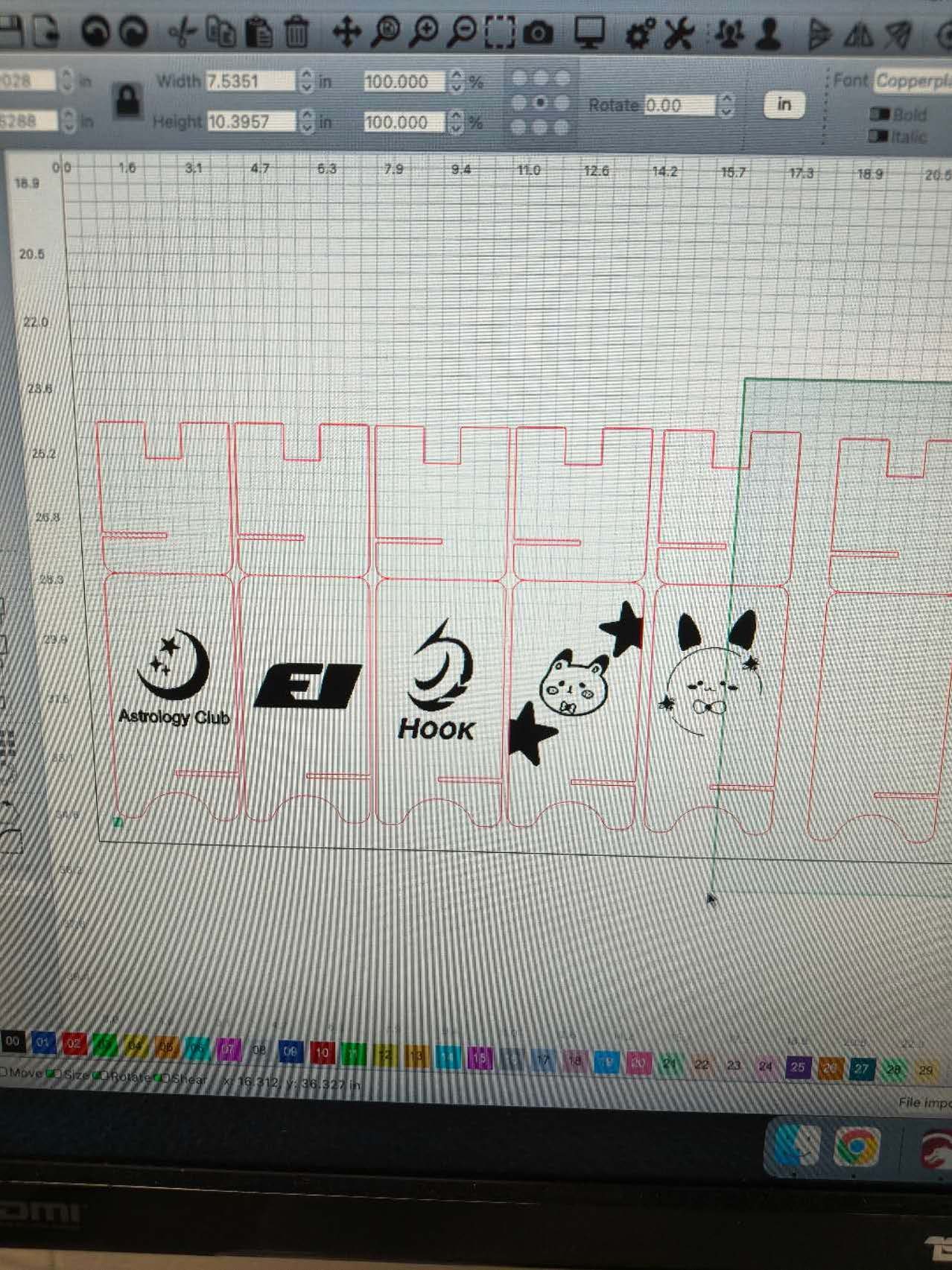 This is the photo of all our group members' design in one page.