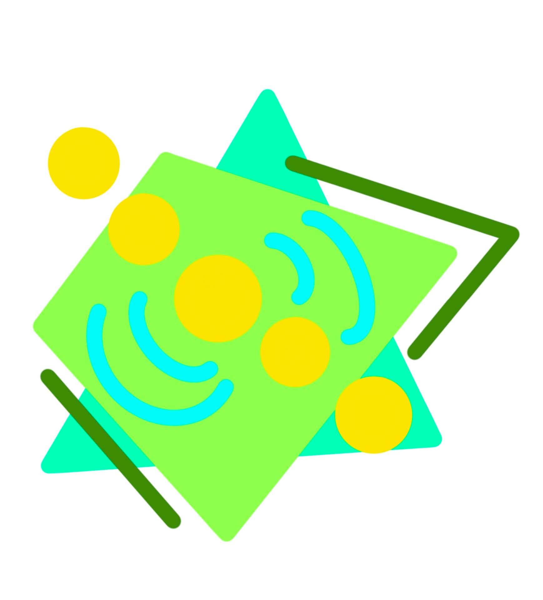 Data selfie visualization #10 in Procreate